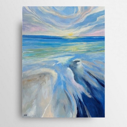 Morze- obraz akrylowy 30/40 cm, Paulina Lebida, obrazy akryl