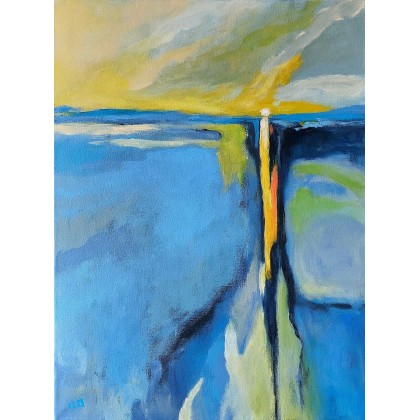 Zachód słońca- obraz akrylowy 30/40 cm, Paulina Lebida, obrazy akryl
