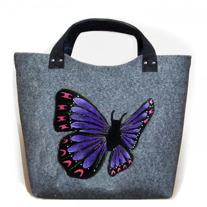 Filcowa torba motyl, ruben_art, torby na ramię