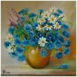 Polne kwiaty  obraz olejny  50-50 cm