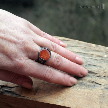 Moje MW - pierścionki - Karneol w pastylce foto #3
