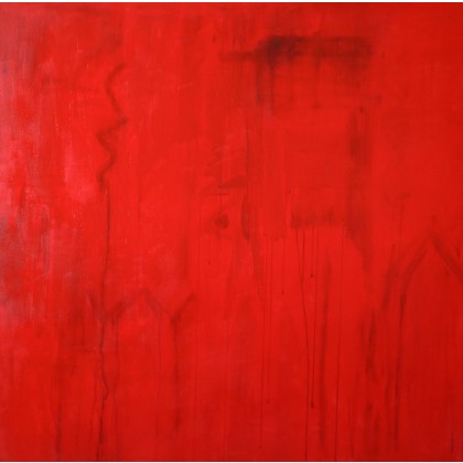 Obraz abstrakcyjny akrylowy na płótnie 100x100cm, Barbara Skowronek, obrazy akryl