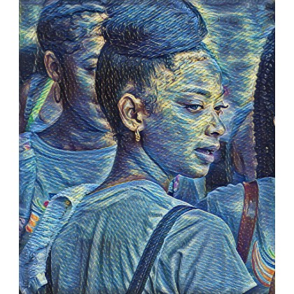 Dziewczyna z Dominikany (P477-PI), Krzysztof Bobrowski , Grafika cyfrowa