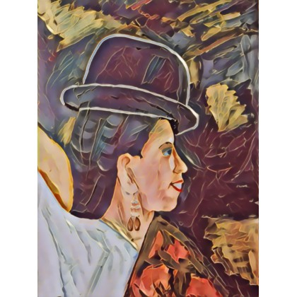 Tancerka boliwijska (A107-GI), Krzysztof Bobrowski , Grafika cyfrowa
