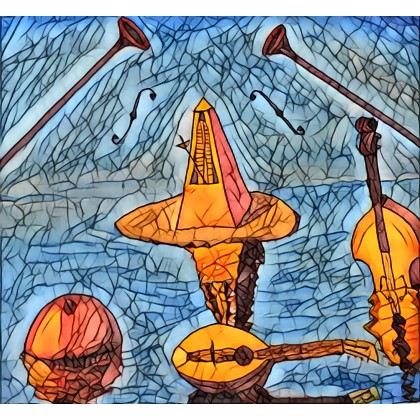 Muzyka oceanu (A270-PM), Krzysztof Bobrowski , Grafika cyfrowa