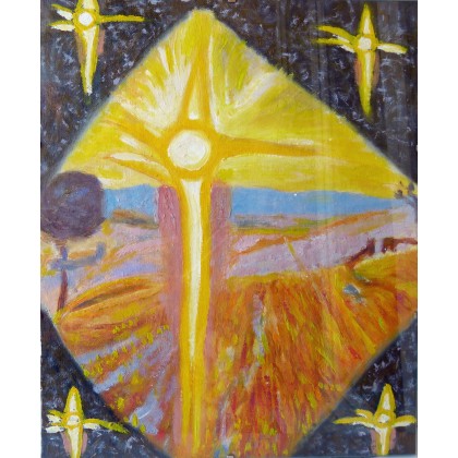 Słońce wg Wojciecha Weissa, Elżbieta Goszczycka, obrazy olejne