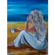 ALONE ON THE BEACH 60X80 CM