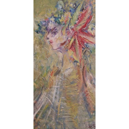 Rustykalny obraz 4, 45x90, Eryk Maler, obrazy olejne