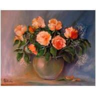 RÓŻE OBRAZ OLEJNY 40-50CM