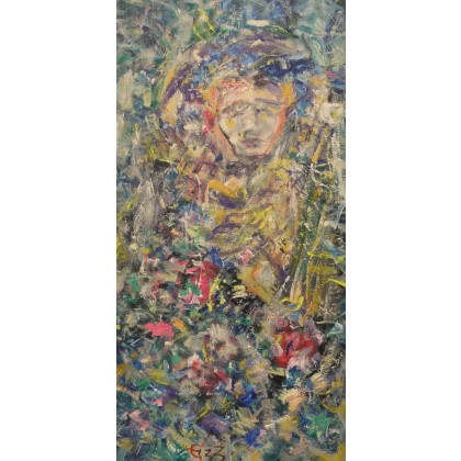 ogrodnik, 60X120, Eryk Maler, obrazy olejne