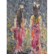 DWIE KOBIETY TYŁEM,70X100