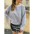 Get Free / Dark Grey - bluza boho