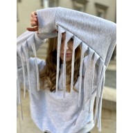 Get Free / Light Grey - bluza boho