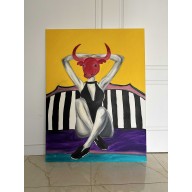 LA FEMME TAUREAU, 120x90 cm