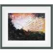 Wschód słońca w rozbitym lustrze, Akwarela 31 x 23 cm