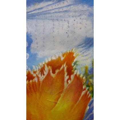 Elżbieta Goszczycka - obrazy olejne - Mały format, duży kwiat foto #3