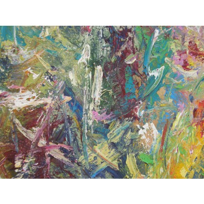 Eryk Maler - obrazy olejne - Wierzby, w ciepłej tonacji, 80x120, 2023 foto #1