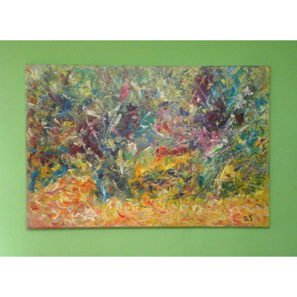 Eryk Maler - obrazy olejne - Wierzby, w ciepłej tonacji, 80x120, 2023 foto #2