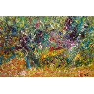Wierzby, w ciepłej tonacji, 80x120, 2023