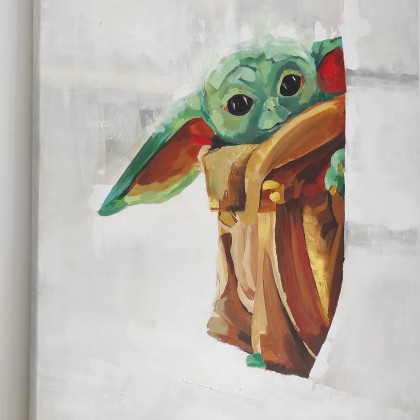 Yoda no. 1 / obraz akrylowy 100x70 /, julia bronowicka, obrazy akryl