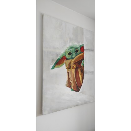 julia bronowicka - obrazy akryl - Yoda no. 1 / obraz akrylowy 100x70 / foto #3
