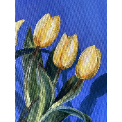 Agnieszka Kumoń - obrazy akryl - Obraz Martwa natura z pierścieniem, 40×50 cm, akryl na płótnie, 2021 foto #3