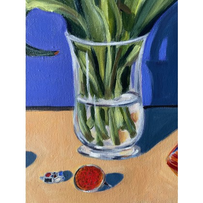 Agnieszka Kumoń - obrazy akryl - Obraz Martwa natura z pierścieniem, 40×50 cm, akryl na płótnie, 2021 foto #4