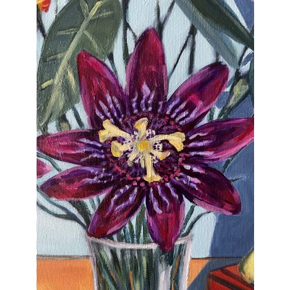 Agnieszka Kumoń - obrazy akryl - Obraz Martwa natura z awokado, 40×50 cm, akryl na płótnie, 2021 foto #2