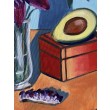 Obraz Martwa natura z awokado, 40×50 cm, akryl na płótnie, 2021