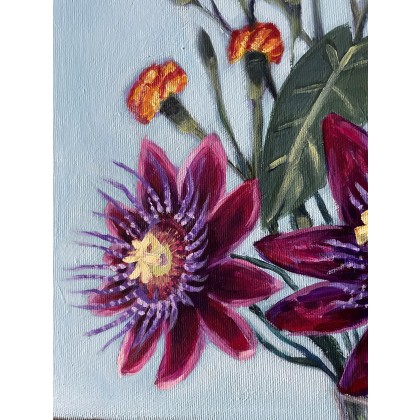 Agnieszka Kumoń - obrazy akryl - Obraz Martwa natura z awokado, 40×50 cm, akryl na płótnie, 2021 foto #4