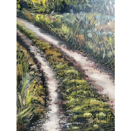 Agnieszka Kumoń - obrazy olejne - Obraz Toskański pejzaż, 40×50 cm, olej na płótnie, 2022 foto #3