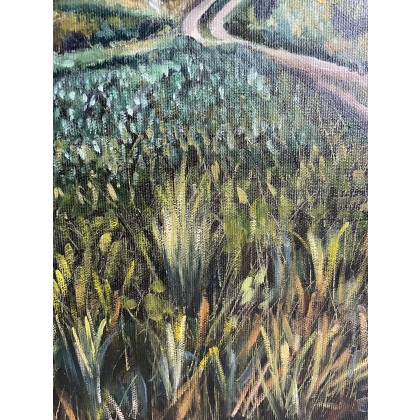 Agnieszka Kumoń - obrazy olejne - Obraz Toskański pejzaż, 40×50 cm, olej na płótnie, 2022 foto #4