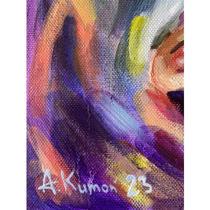 Agnieszka Kumoń - olej + akryl - Obraz Inner Vision I, techniki mieszane + olej na płótnie, 35x25 cm foto #2