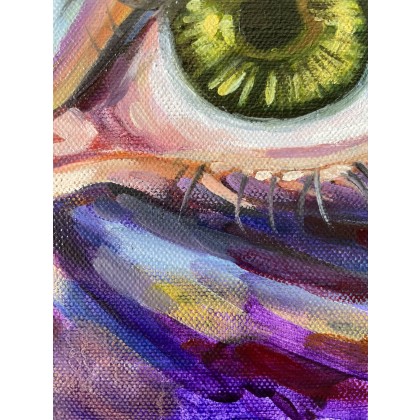 Agnieszka Kumoń - olej + akryl - Obraz Inner Vision I, techniki mieszane + olej na płótnie, 35x25 cm foto #4