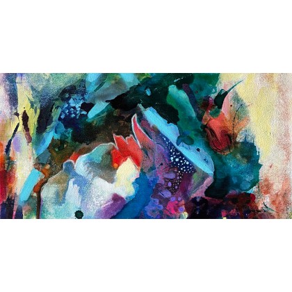 Agnieszka Kumoń - obrazy tech. mieszana - Obraz abstrakcyjny Infinite Possibilites, 40×50 cm, techniki mieszane foto #1