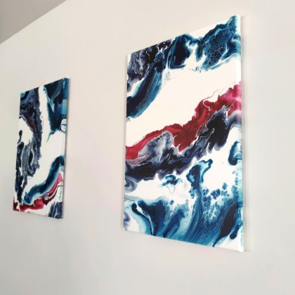 Joanna Bilska - obrazy akryl - Dyptyk BOSKI 2 x 40x60 cm foto #4