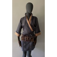 Kimono narzutka bawełniane wykonczone frędzlami