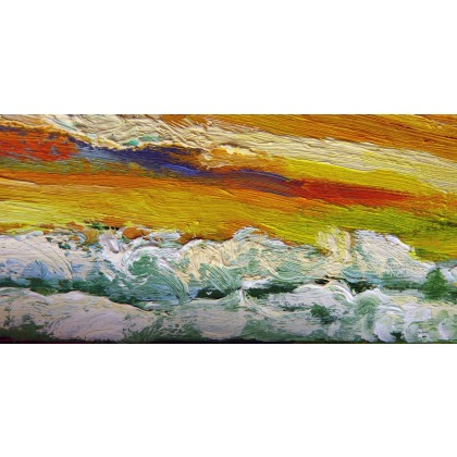 Elżbieta Goszczycka - obrazy olejne - Morze Białe, Morze Czarne, Morze Żółte 90 x 70 cm foto #2