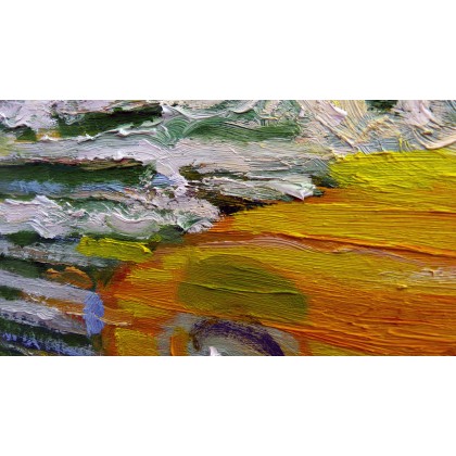 Elżbieta Goszczycka - obrazy olejne - Morze Białe, Morze Czarne, Morze Żółte 90 x 70 cm foto #4