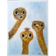 Bajko ty moja- Strusie, akwarela form 240x320 mm