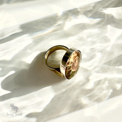 Buggy Jewels - pierścionki - Amonitowa Harmonia - srebrny pierścionek z amonitem foto #1
