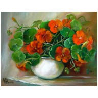 NASTURCJE OBRAZ OLEJNY 30-40CM