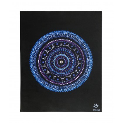 Mariland - obrazy akryl - Rękodzieło nowoczesny obraz akrylowy mandali fraktal mandala foto #1