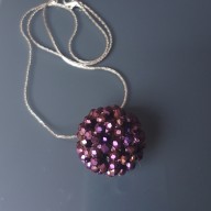 Naszyjnik Purple Ball