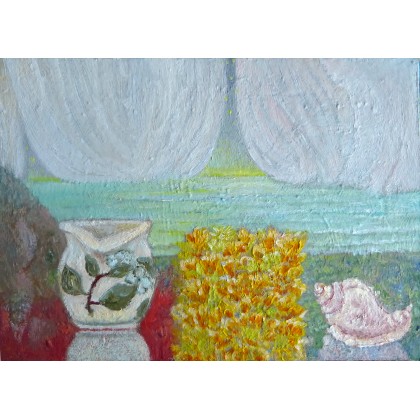 Kompozycja z dzbankiem, Elżbieta Goszczycka, obrazy olejne