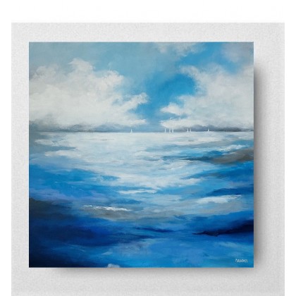 Morze  -obraz akrylowy 60/60 cm, Paulina Lebida, obrazy akryl