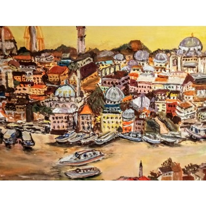 Stambuł Turcja, Krystyna Mościszko, obrazy akryl