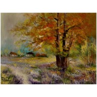 WRZOSY JESIENNE  OBRAZ OLEJNY 30-40CM