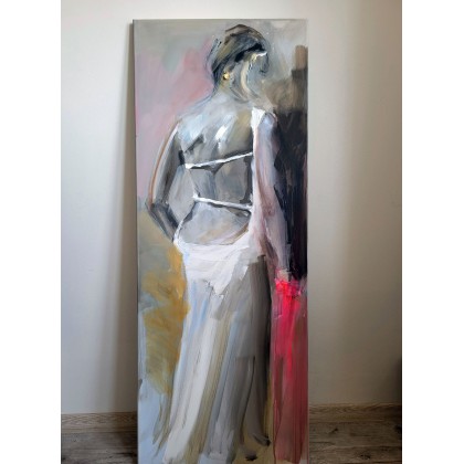Woman - 150x60, Alina Louka, obrazy akryl