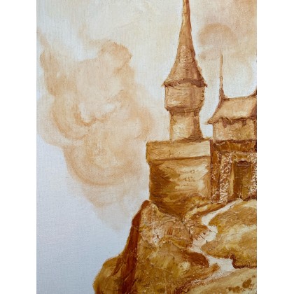 Myroslava Burlaka - obrazy akryl - Bajeczny zamek na wzgórzu. foto #1
